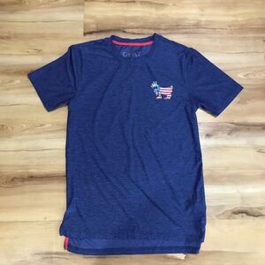 GOAT USA blue shirt
